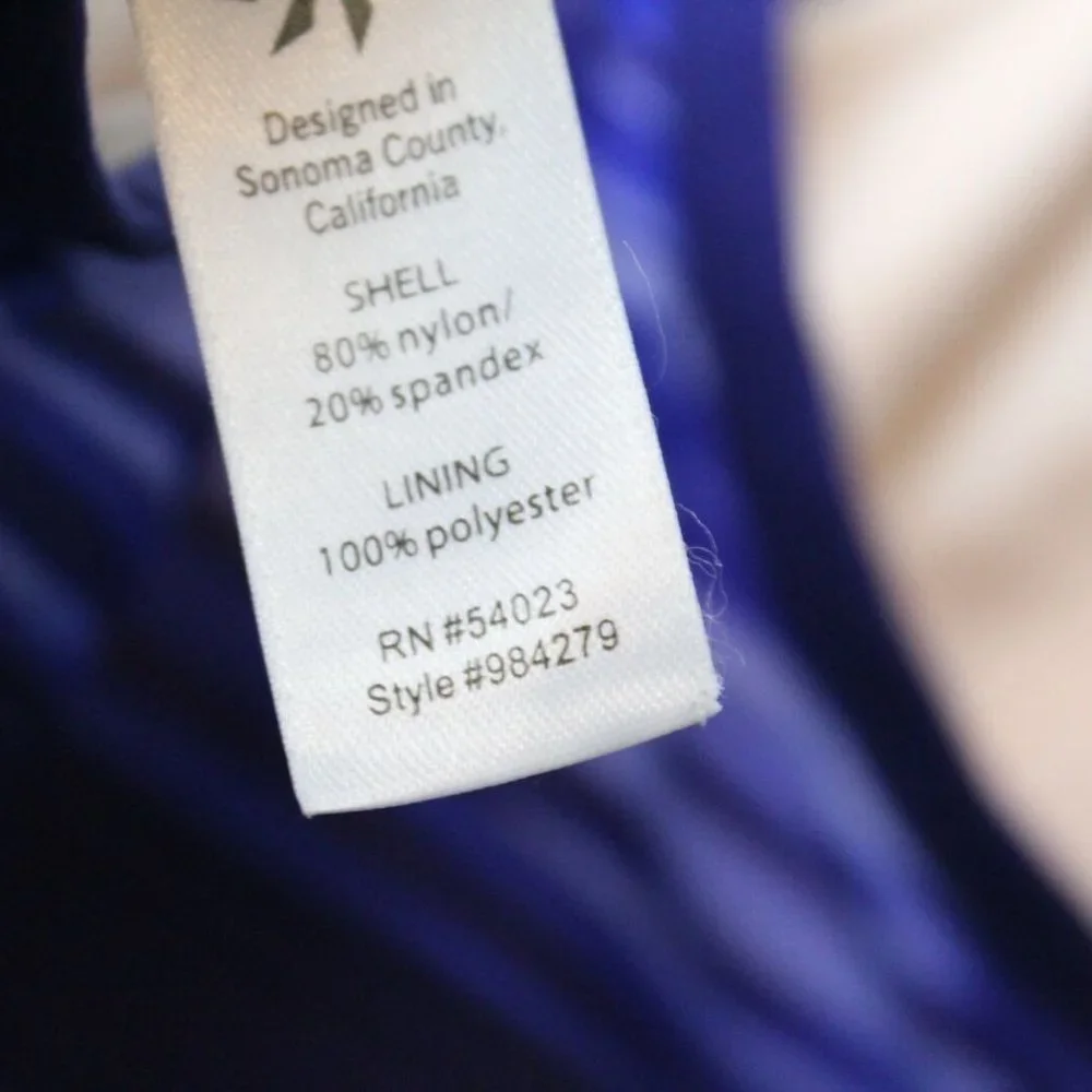 ✨2/$20 Athleta Striped Tank Shorebreak Swim Dress Blue Women's Size XXS H12429 - Picture 9 of 10